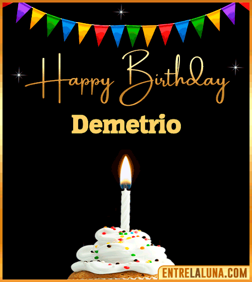 GiF Happy Birthday Demetrio